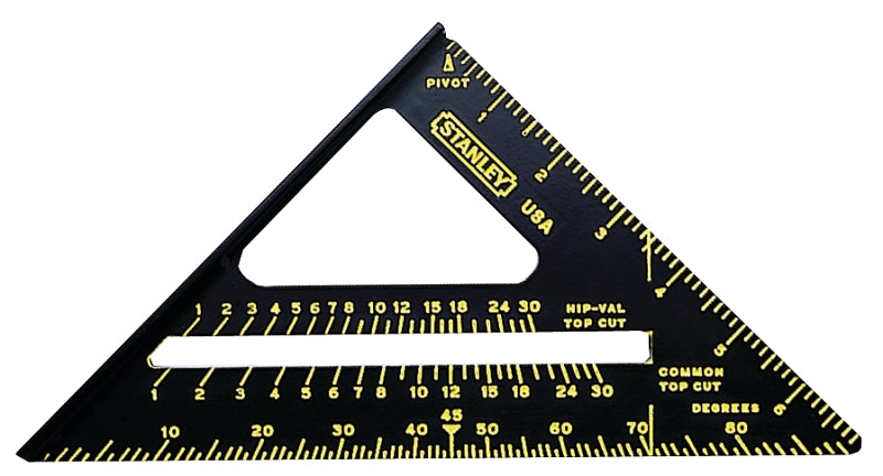 STANLEY STANLEY Quick Square Series 46-071 Layout Tool, SAE Graduation, Aluminum, 6-7/8 in L TOOLS STANLEY