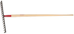 RAZOR-BACK Razor-Back 63111 Level Head Rake, 3.325 in L Head, 17-5/8 in W Head, 16-Tine, Steel Head, 60 in L Handle