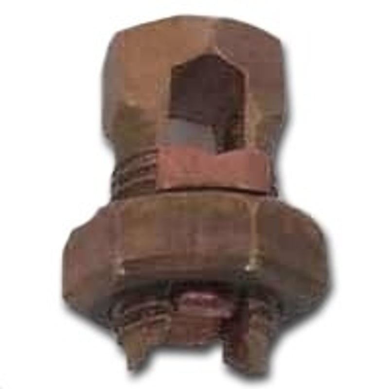 ERICO nVent ERICO ESB6 Split Bolt Connector, #10 to #6 AWG Wire, Silicone Bronze Alloy, Bronze ELECTRICAL ERICO
