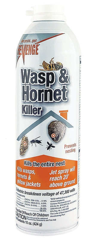 BONIDE Bonide 631 Wasp and Hornet Killer, Liquid, Spray Application, 15 oz Aerosol Can LAWN & GARDEN BONIDE