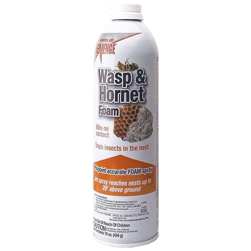 BONIDE Bonide 629 Hornet and Yellow Jacket Killer Foam, Liquid, Spray Application, 15 oz Aerosol Can LAWN & GARDEN BONIDE