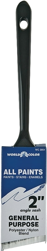 LINZER Linzer WC 2851-2 Paint Brush, 2 in W, 2-1/2 in L Bristle, Nylon/Polyester Bristle, Sash Handle PAINT LINZER