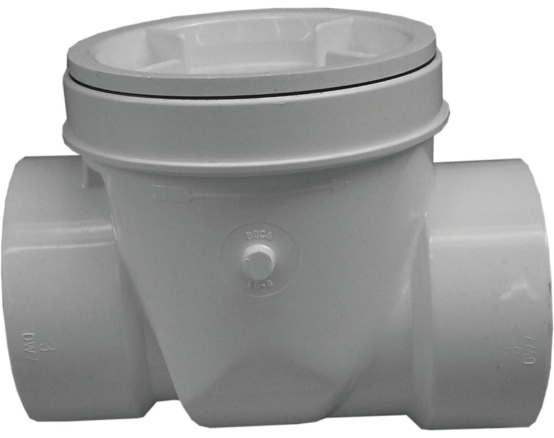 IPEX USA LLC-CANPLAS Canplas 223283W Backwater Valve, 3 in Connection, Hub, PVC PLUMBING, HEATING & VENTILATION IPEX USA LLC-CANPLAS