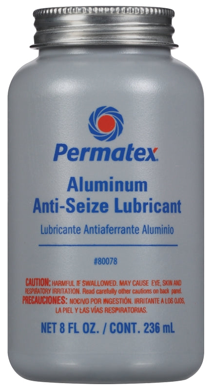 PERMATEX Permatex 80078 Lubricant, Grease Base, Silver, 8 oz Bottle, Paste AUTOMOTIVE PERMATEX