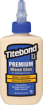TITEBOND Titebond II 5002 Glue, Yellow, 4 oz Bottle PAINT TITEBOND