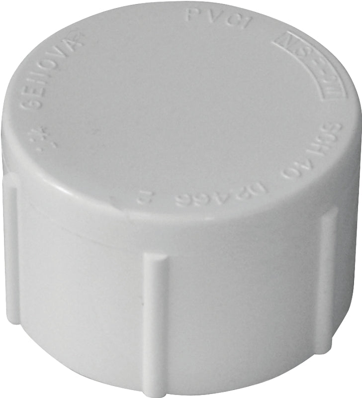 IPEX IPEX 435426 Pipe Cap, 1-1/4 in, FPT, White, SCH 40 Schedule, 150 psi Pressure LAWN & GARDEN IPEX