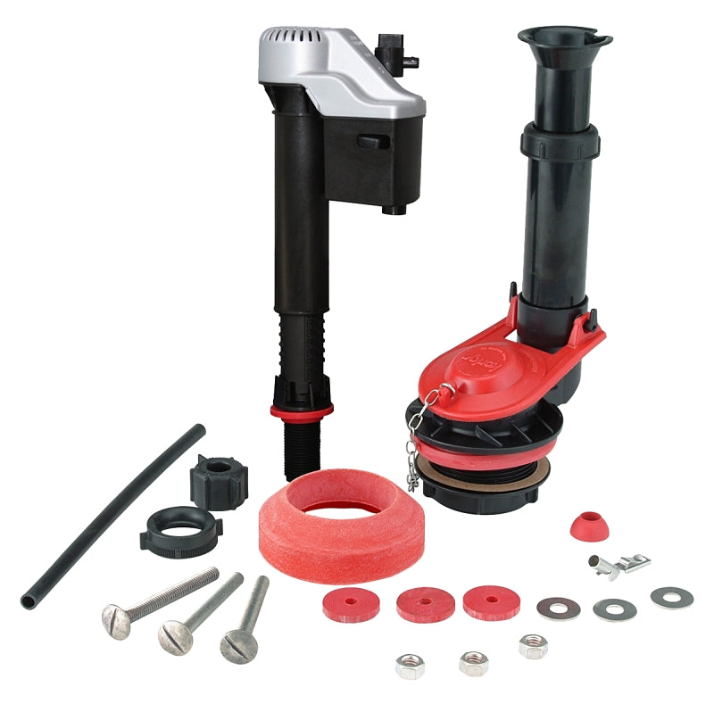 KORKY Korky 4010MP/PK Toilet Repair Kit, Plastic/Rubber, Black/Red, For: Fix Leaking, Noisy or Running Toilet in 1 Trip PLUMBING, HEATING & VENTILATION KORKY