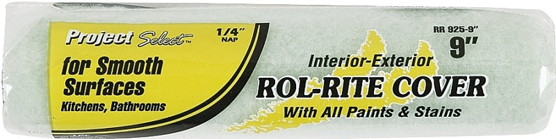 LINZER Linzer RR 925 Paint Roller Cover, 1/4 in Thick Nap, 9 in L, Knit Fabric Cover PAINT LINZER