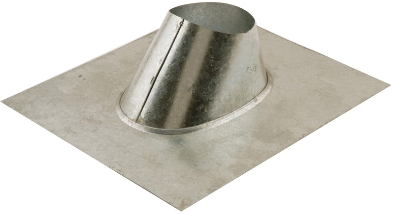 AMERICAN METAL AmeriVent 4EF Roof Vent Flashing, 16-3/8 in OAL, 13-3/4 in OAW, Galvanized Steel PLUMBING, HEATING & VENTILATION AMERICAN METAL