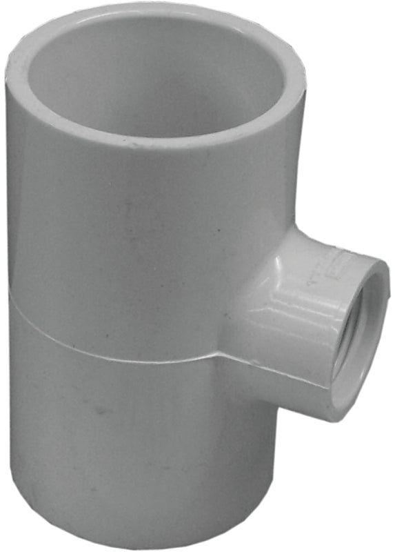 IPEX USA LLC-CANPLAS IPEX 435801 Reducing Pipe Tee, 1-1/2 x 1-1/2 x 3/4 in, Slip x Slip x Slip, PVC, White, SCH 40 Schedule LAWN & GARDEN IPEX USA LLC-CANPLAS