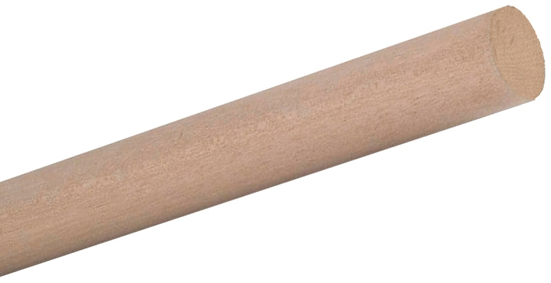 WADDELL Waddell 6504UB Dowel Rod, 1/4 in Dia, 36 in L, Oak Wood