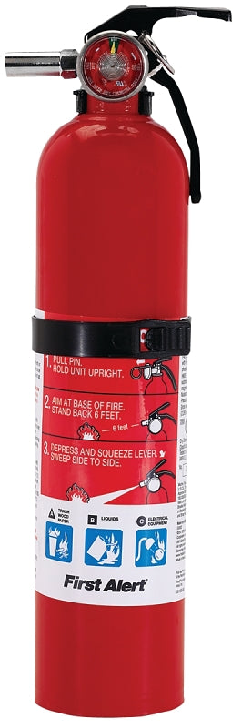 FIRST ALERT First Alert HOME1 Fire Extinguisher, 2.5 lb, Monoammonium Phosphate, 1-A:10-B:C Class HARDWARE & FARM SUPPLIES FIRST ALERT