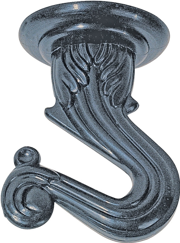 WESTINGHOUSE Westinghouse 7045200 Swag Hook, 1-1/2 in L, 1-1/4 in W, 1.06 in H, Metal, Black ELECTRICAL WESTINGHOUSE