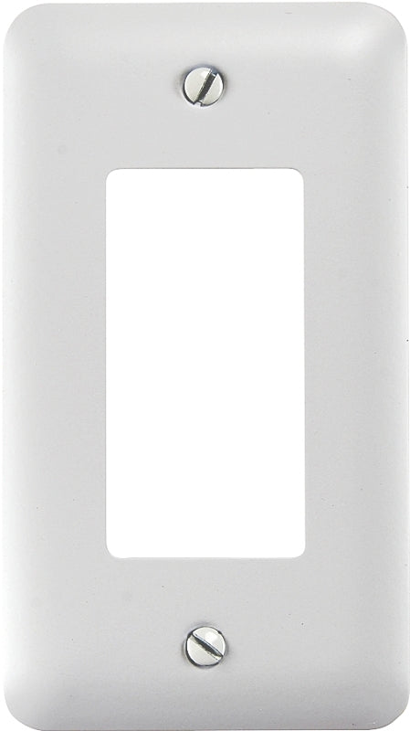 AMERELLE Amerelle 935RW Wallplate, 5 in L, 2-13/16 in W, 1 -Gang, Steel, White ELECTRICAL AMERELLE