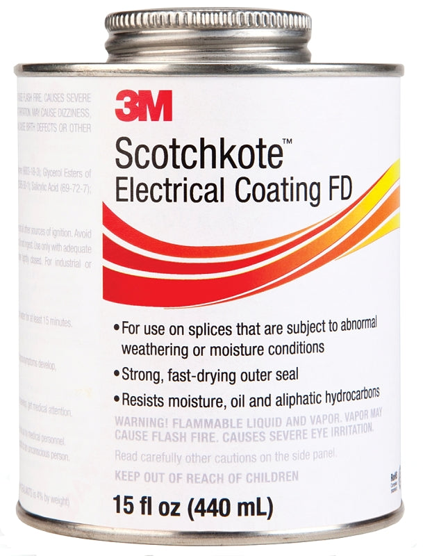 3M 3M Scotchkote 14853 Electrical Coating, Liquid, Dark Brown, 15 fl-oz ELECTRICAL 3M