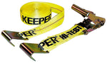 KEEPER Keeper 04623 Tie-Down, 2 in W, 27 ft L, Polyester, Yellow, 3333 lb, Hook End Fitting AUTOMOTIVE KEEPER