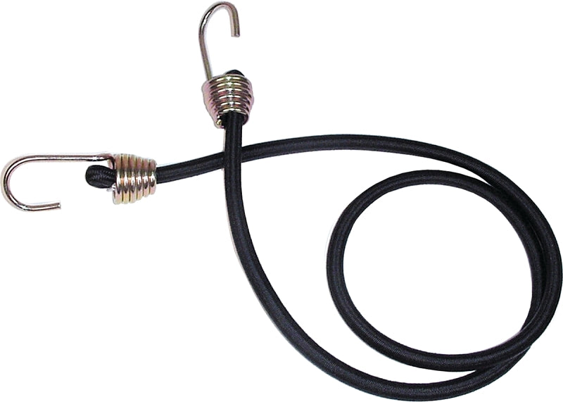 KEEPER Keeper 06185 Bungee Cord, 13/32 in Dia, 40 in L, Rubber, Black, Hook End AUTOMOTIVE KEEPER