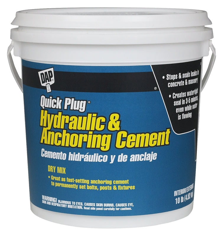 DAP DAP 14090 Hydraulic and Anchoring Cement, Powder, Gray, 28 days Curing, 10 lb Pail PAINT DAP