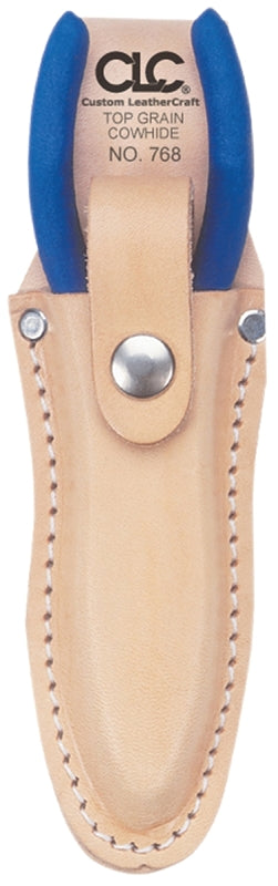HULTAFORS CLC Tool Works Series 768 Pliers Holder, 1-Pocket, Leather, Tan, 2-3/4 in W, 6-3/4 in H, 1-1/4 in D
