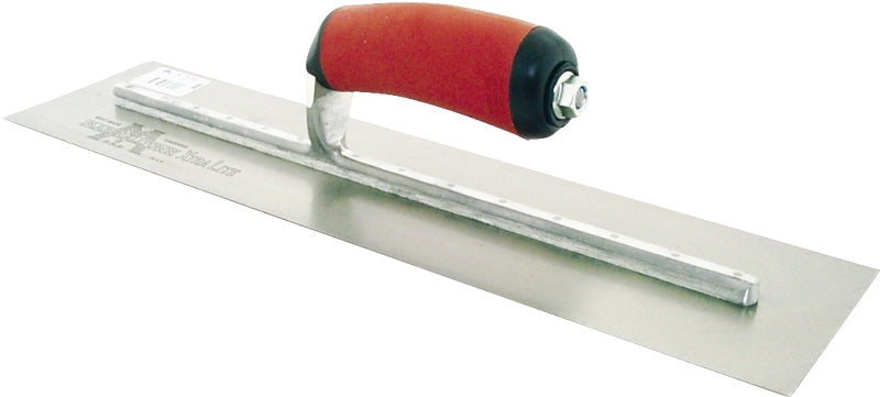 MARSHALLTOWN Marshalltown MXS66D Finishing Trowel, 4 in W Blade, 16 in L Blade, Spring Steel Blade, Square End, Curved Handle TOOLS MARSHALLTOWN