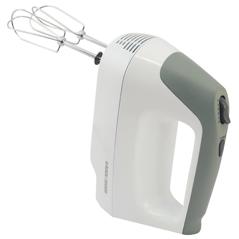 BLACK & DECKER Black+Decker MX1500W Hand Mixer, 120 V, 175 W, 5-Speed, Gray/White APPLIANCES & ELECTRONICS BLACK & DECKER