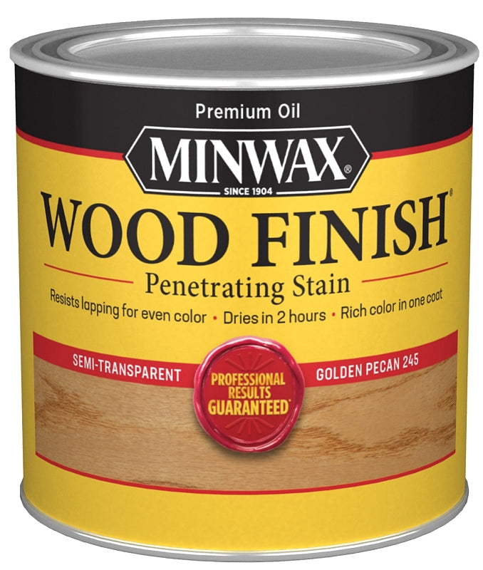 MINWAX Minwax 224504444 Wood Stain, Golden Pecan, Liquid, 0.5 pt Can