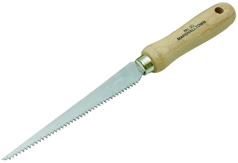 MARSHALLTOWN Marshalltown 22 Drywall Utility Saw, 6 in L Blade, 8 TPI, Semi-Contour Handle, Hardwood Handle TOOLS MARSHALLTOWN