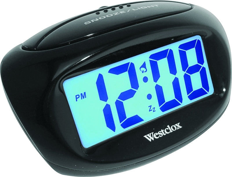 WESTCLOX Westclox 70043X Alarm Clock, LCD Display, Black Case HOUSEWARES WESTCLOX   