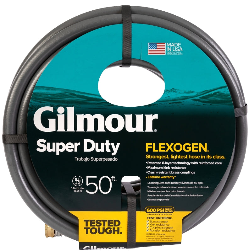 GILMOUR MFG Gilmour 874501-1001 Garden Hose, 50 ft L, Gray