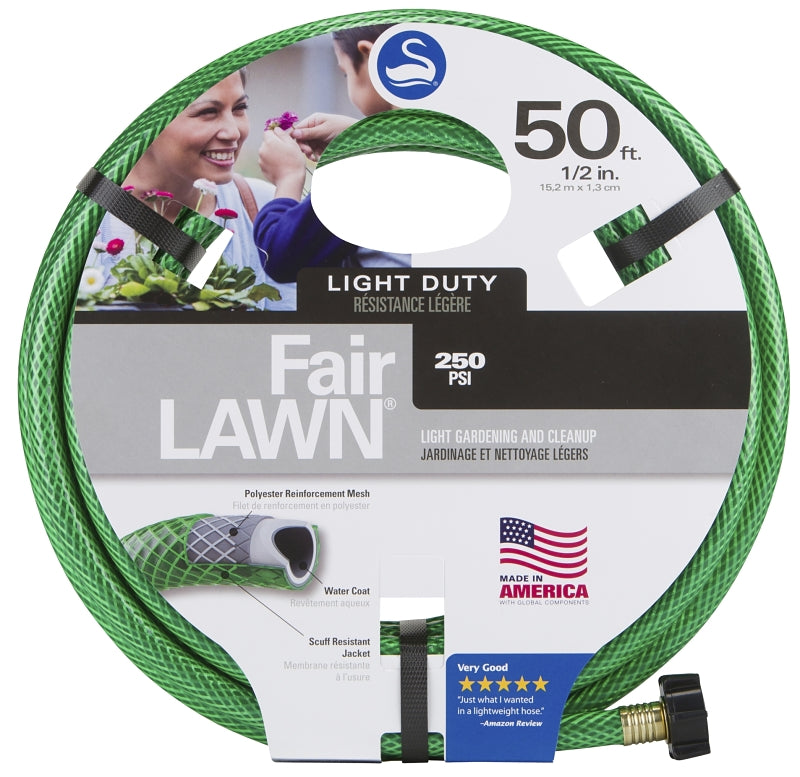 LAWN & GARDEN LLC Swan SNFA12050 Garden Hose, 50 ft L, Plastic, Green HOUSEWARES LAWN & GARDEN LLC