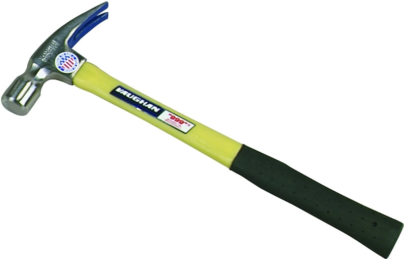 MARSHALLTOWN Vaughan FS505M Framing Hammer, 24 oz Head, Framing, Milled, Straight Claw Head, HCS Head, 17 in OAL