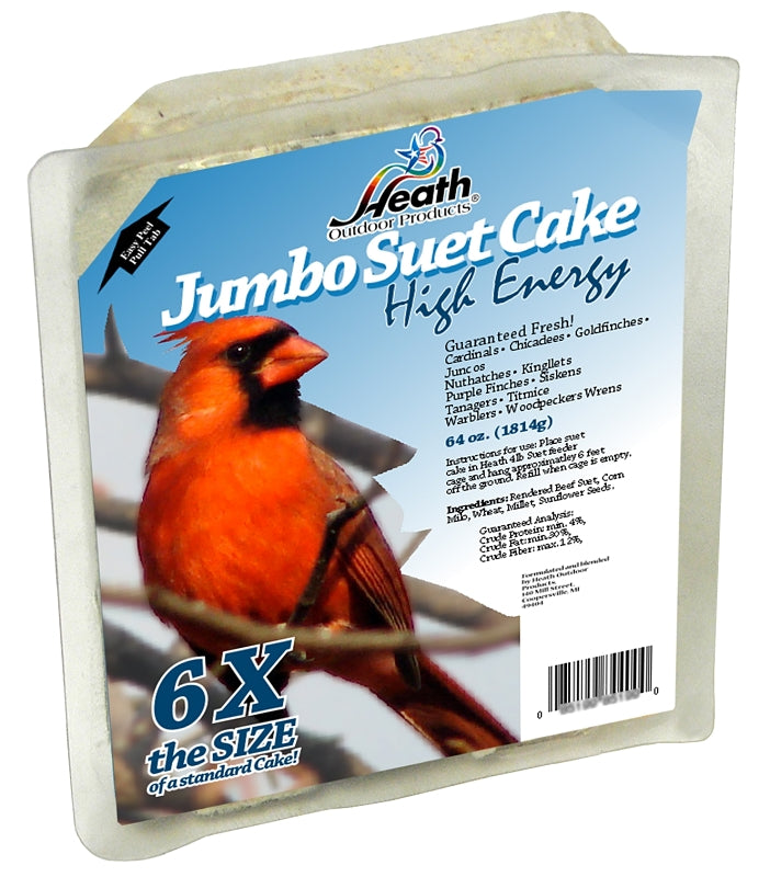 HEATH Heath DD-2 Suet Cake, All-Season, High-Energy, 4 lb HARDWARE & FARM SUPPLIES HEATH