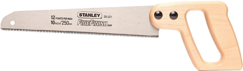 STANLEY STANLEY 20-221 Handsaw, 10 in L Blade, 11 TPI, Contour-Grip Handle, Wood Handle TOOLS STANLEY