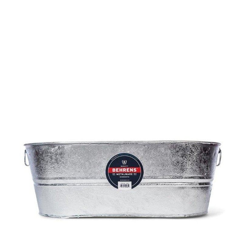 BEHRENS MANUFACTURING Behrens 2-OV Wash Tub, 10.5 gal, Steel