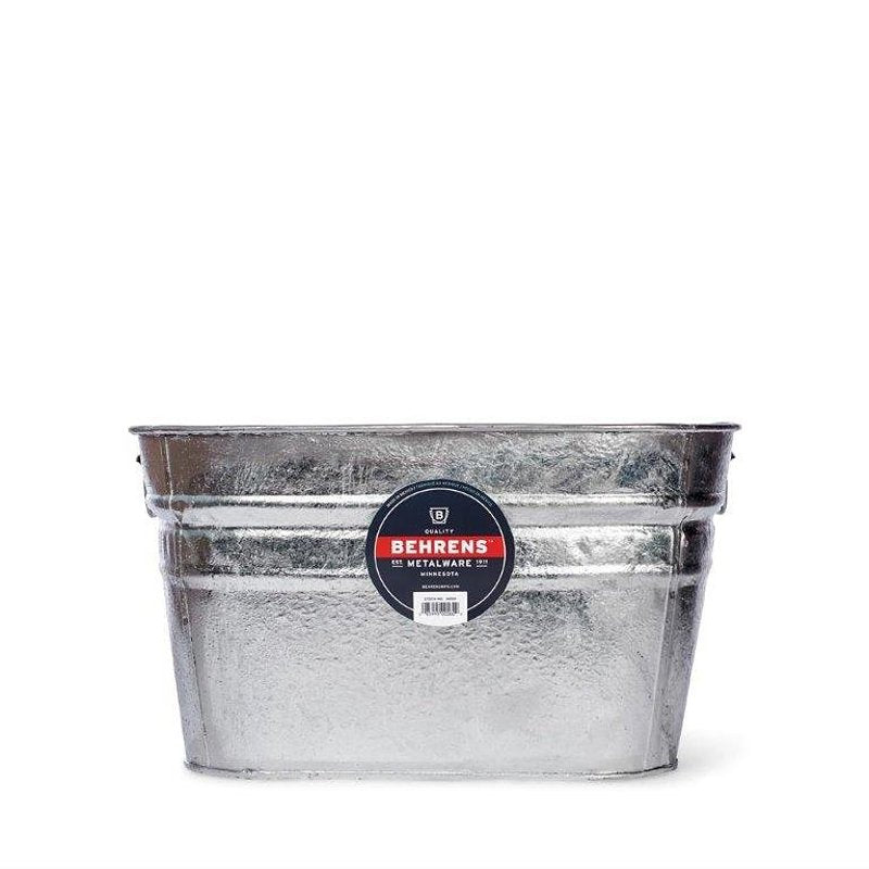 BEHRENS MANUFACTURING Behrens 62 Wash Tub, 15.5 gal, Steel