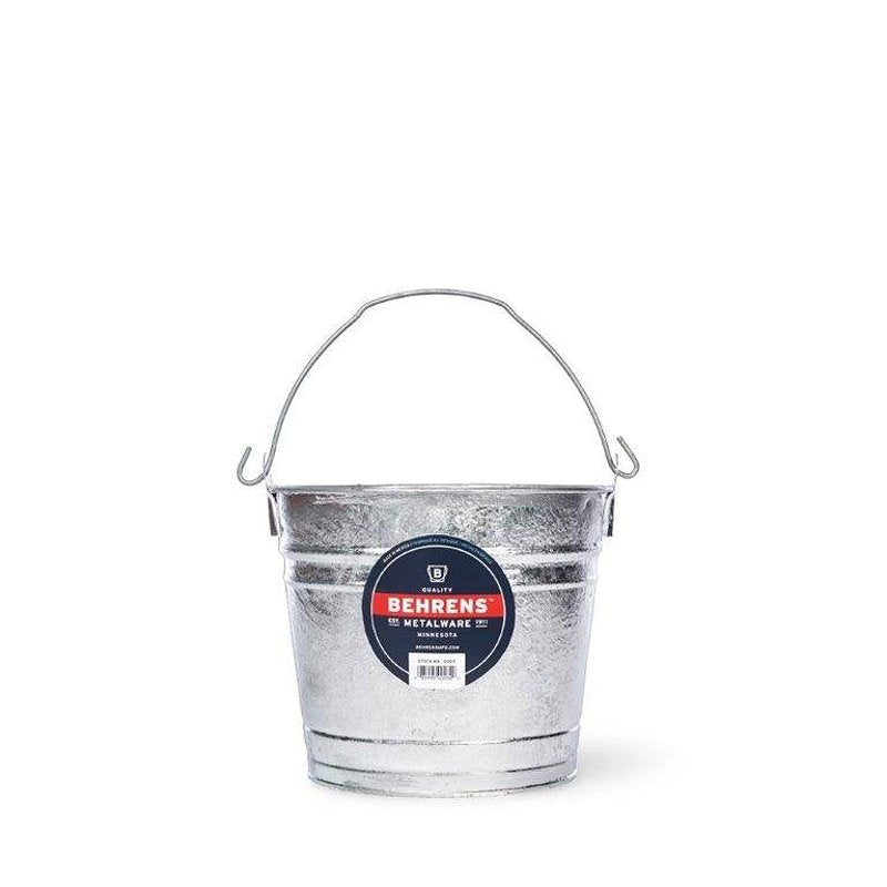 BEHRENS MANUFACTURING Behrens 1208 Pail, 8 qt Capacity, Steel HARDWARE & FARM SUPPLIES BEHRENS MANUFACTURING