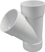 IPEX USA LLC-CANPLAS Canplas 414134BC Sewer Pipe Wye, 4 in, Hub, PVC, White, SDR 35 Schedule PLUMBING, HEATING & VENTILATION IPEX USA LLC-CANPLAS