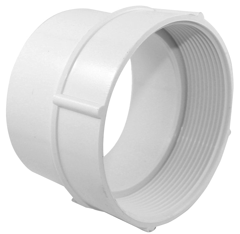 IPEX USA LLC-CANPLAS Canplas 414334BC Pipe Adapter, 4 in, FNPT x Hub, PVC PLUMBING, HEATING & VENTILATION IPEX USA LLC-CANPLAS