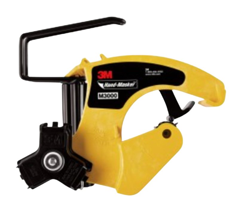 3M 3M Hand-Masker M3000 Masking Paper Dispenser, 8-15/16 in Max Tape W, Yellow