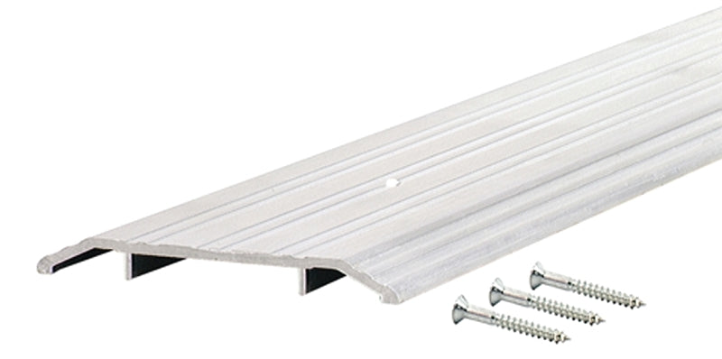 M-D M-D 11619 Threshold, 36 in L, 6 in W, Flat Profile, Aluminum, Silver, Yes