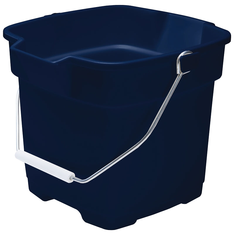 RUBBERMAID Rubbermaid Roughneck FG296400ROYBL Utility Bucket, 12 qt, Polypropylene, Royal Blue CLEANING & JANITORIAL SUPPLIES RUBBERMAID
