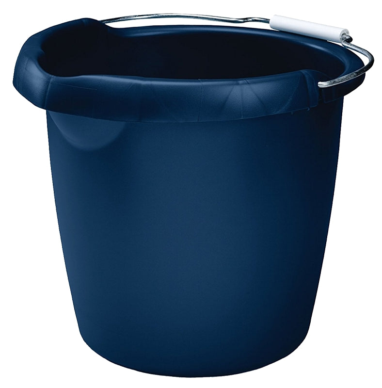 RUBBERMAID Rubbermaid Roughneck FG296900ROYBL Utility Bucket, 15 qt, Polypropylene, Royal Blue CLEANING & JANITORIAL SUPPLIES RUBBERMAID