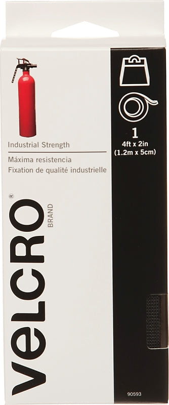 VELCRO BRAND VELCRO Brand 90593 Hook and Loop Fastener, 2 in W, 4 ft L, Nylon, Black HARDWARE & FARM SUPPLIES VELCRO BRAND