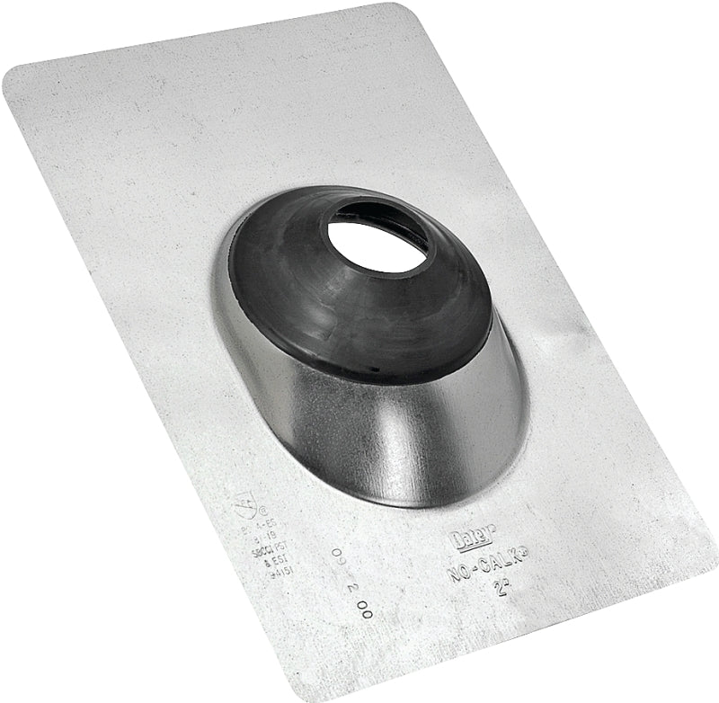HERCULES Hercules No-Calk Series 11841 Roof Flashing, 12-1/2 in OAL, Galvanized Steel, 9 in OAW PLUMBING, HEATING & VENTILATION HERCULES