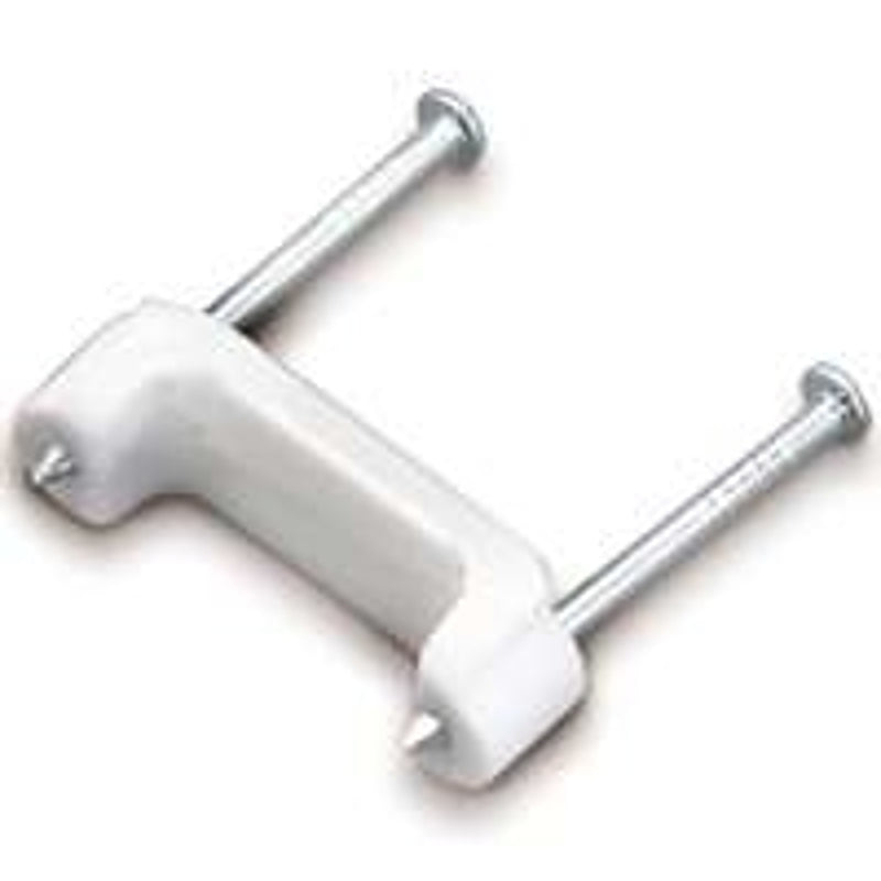 GB Gardner Bender PS-75 Cable Staple, 3/4 in W Crown, 1-1/4 in L Leg, Plastic/Polyethylene, 50/PK