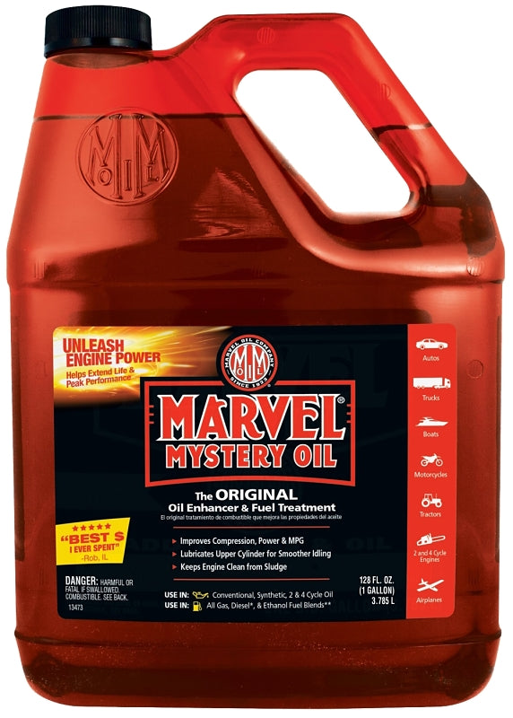 TURTLE WAX Marvel Mystery Oil MM14R and Oil Additive, 1 gal, Liquid AUTOMOTIVE TURTLE WAX