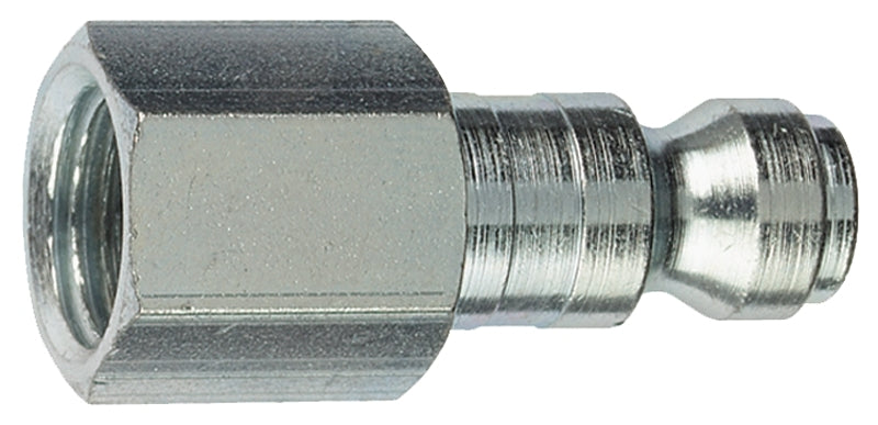 TRU-FLATE Tru-Flate 12-135 Plug, T-Style, 1/4 in, FNPT, Steel