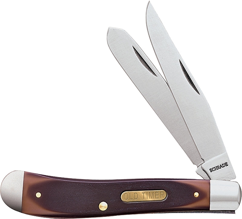 OLD TIMER Old Timer 94OT Folding Pocket Knife, Clip and Spey Blade, 6.9 in OAL, 3 in L Blade, Delrin Handle SPORTS & RECREATION OLD TIMER