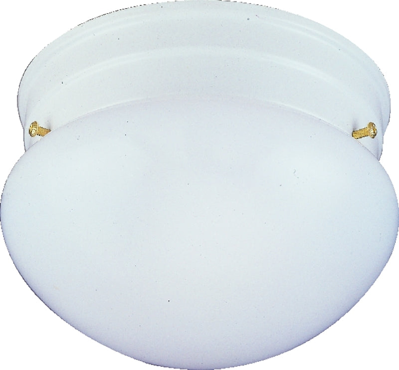 VAXCEL INTERNATIONAL Boston Harbor F13WH01-68543L Single Light Round Ceiling Fixture, 120 V, 60 W, 1-Lamp, A19 or CFL Lamp, White Fixture ELECTRICAL VAXCEL INTERNATIONAL