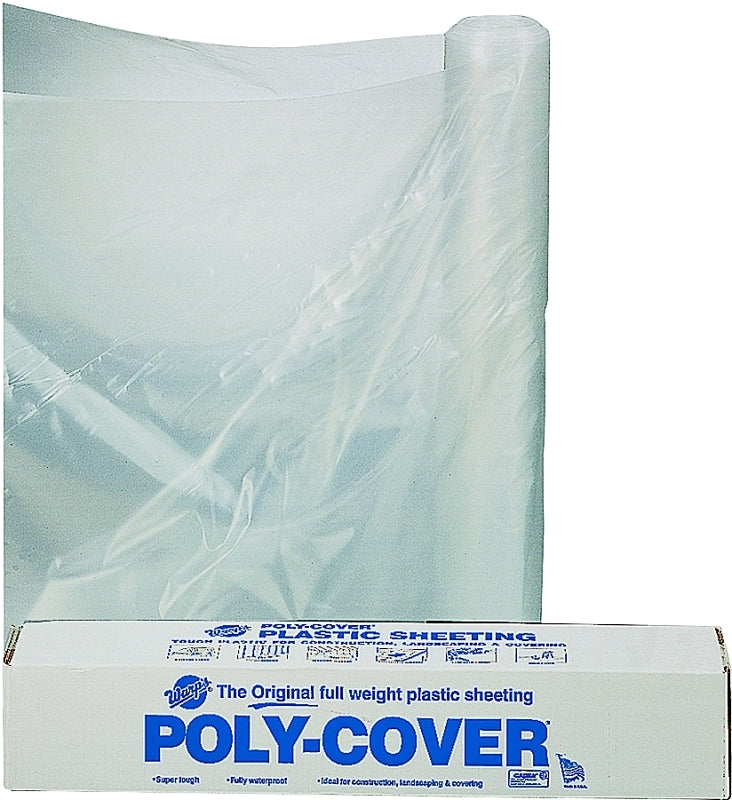 ORGILL POLY Orgill Poly 4X16-C Poly Film, 100 ft L, 16 ft W, 4 mil Thick, Clear